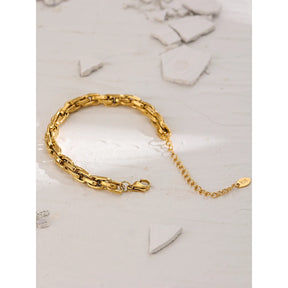 Pulseira Banhada a Ouro 18k Ajustável