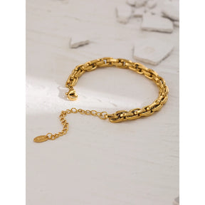 Pulseira Banhada a Ouro 18k Ajustável