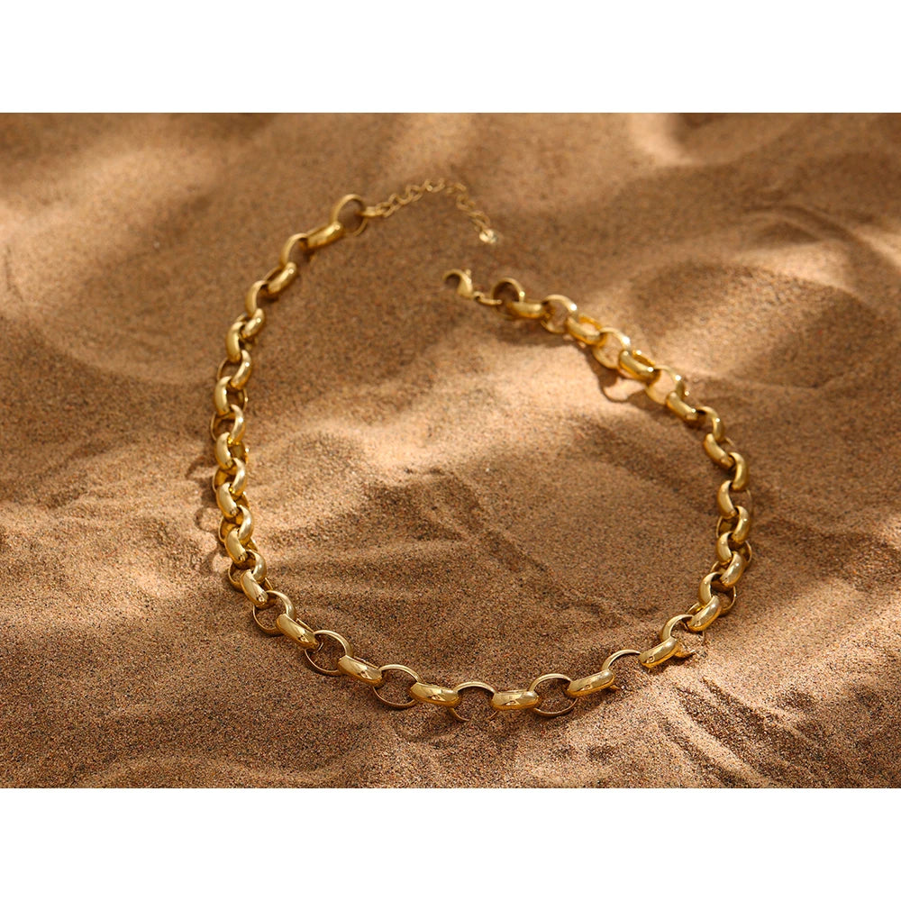 Colar Corrente Feminino Banhado a Ouro 18k