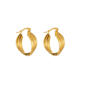 Brinco Elegante Banhado a Ouro 18k